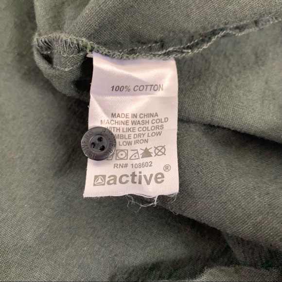 ACTIVE RS Mens Color Block ButtonDown Shirt Small - Picture 6 of 6